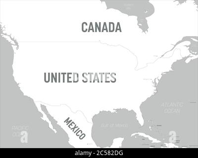 mappa degli stati uniti con nomi di stati e capitali