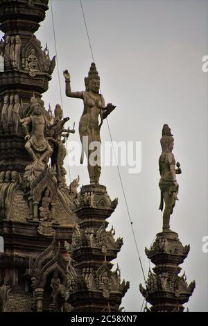 Esterno ed entrata al Santuario della verità a Pattaya, Thailandia Foto Stock