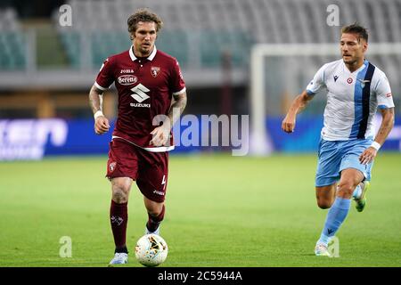 Torino (Italia) 30 giugno 2020 . Serie Italiana A. Torino FC vs SS Lazio. Lyanco del Torino FC Foto Stock