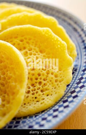 Marocco, Marrakech, palazzo es Saadi beghrir frittelle Foto Stock