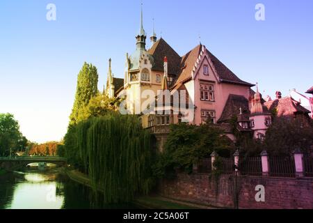 Case tradizionali franche a Strasburgo, Francia. Foto Stock