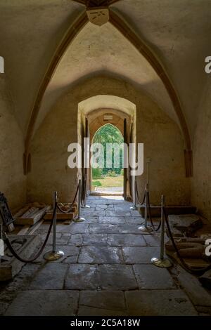 Świerzawa chiesa romanica di San Giovanni e Santa Caterina trasformata in un museo bassa Slesia Polonia Schonau Niederschlesien Foto Stock