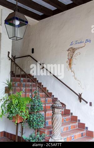 Las Tiendes Building a Carmel-by-the-Sea, Monterey County, California, Stati Uniti Foto Stock