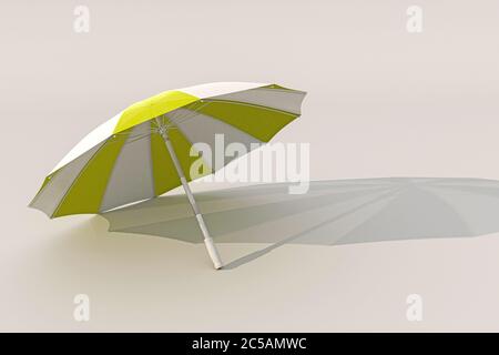 vecchia palla di calcio isolata su sfondo bianco illustrazione 3d Foto Stock