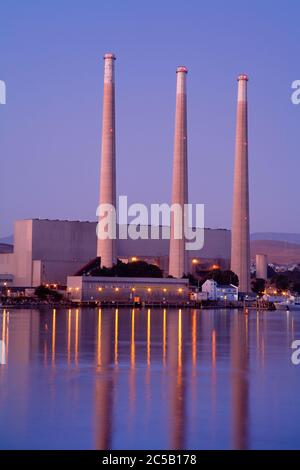 Centrale elettrica, Città di Morro Bay, San Luis Obispo County, California, Stati Uniti Foto Stock