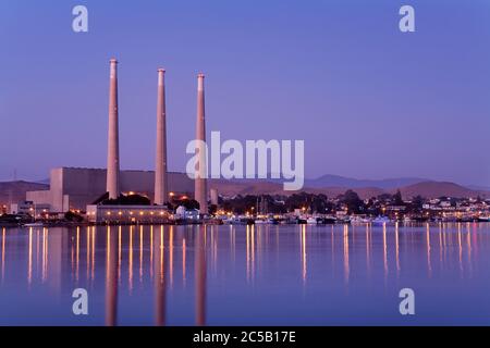 Centrale elettrica, Città di Morro Bay, San Luis Obispo County, California, Stati Uniti Foto Stock