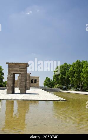 Il Tempio di Debod, Madrid, Spagna Foto Stock