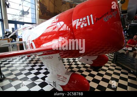 Gee Bee R-1 al San Diego Air & Space Museo Foto Stock