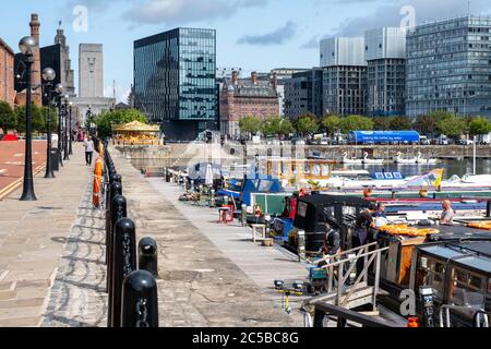 Il Royal Albert Dock a Liverpool Foto Stock