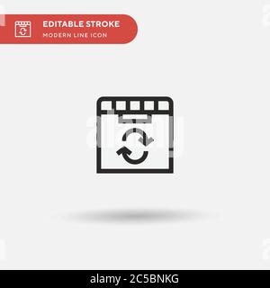 Icona vettore semplice composto. Modello di disegno simbolo illustrazione per elemento UI mobile Web. Pittogramma moderno a colori perfetto su tratto modificabile. Icone compost per il vostro progetto di affari Illustrazione Vettoriale