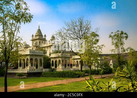 Jaswant Thada mausoleo di Jodhpur, Rajasthan, India Foto Stock