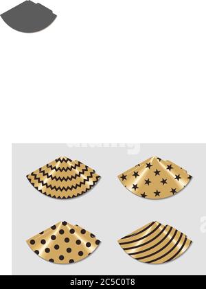Cappelli da festa stampabili. Stampa e taglia. Elementi di buon compleanno.  Set vettoriale di coni modello per testa per le vacanze Immagine e  Vettoriale - Alamy