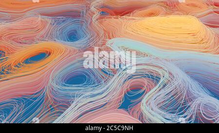 Sfondo colorato Swirls. Morbido pastello di colore Abstract sfondo Foto Stock