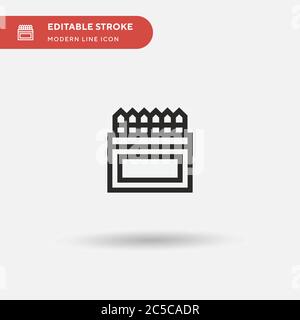 Matite a colori icona vettore semplice. Modello di disegno simbolo illustrazione per elemento UI mobile Web. Pittogramma moderno a colori perfetto su tratto modificabile. Icone delle matite a colori per il vostro progetto aziendale Illustrazione Vettoriale