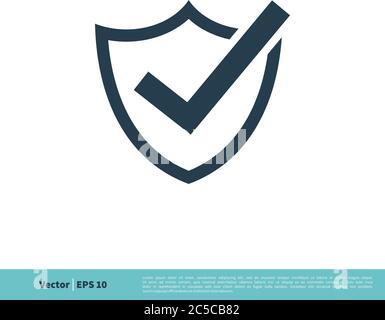 Selezionare Contrassegna e icona Shield modello logo vettoriale disegno dell'illustrazione. EPS vettoriale 10. Illustrazione Vettoriale