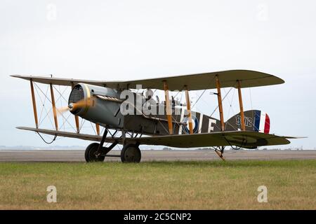 Bristol F.2 Fighter (replica) due posti di caccia biplano britannico e velivolo da ricognizione della prima guerra mondiale. Foto Stock