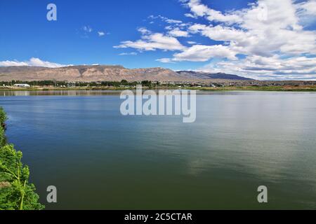 Laguna Nimez Reserva a El Calafate, Patagonia, Argentina Foto Stock