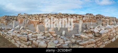 Els Vilars Iberian Village, arbeca Village, Les Garrigues, Lleida, Catalunya, Spagna Foto Stock