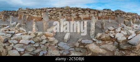 Els Vilars Iberian Village, arbeca Village, Les Garrigues, Lleida, Catalunya, Spagna Foto Stock