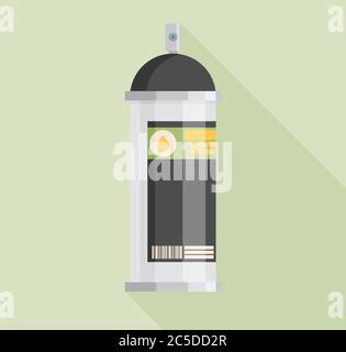 Icona bomboletta di vernice spray .Vector Flat Illustrazione Vettoriale