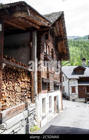 Canza, Val Formazza, Val Ossola, VCO, Piemonte, Italia Foto Stock