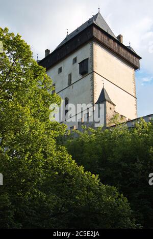 Castello di Karlstein vicino a Praga, repubblica Ceca, Europa Foto Stock