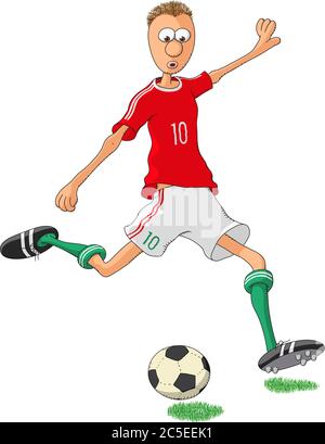 Giocatore di calcio ungherese Illustrazione Vettoriale
