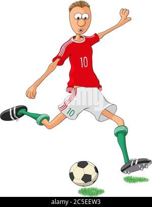 Giocatore di calcio ungherese Illustrazione Vettoriale
