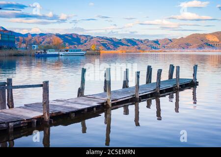 Torre del Lago Lucca Toscana dove visse il compositore Giacomo Puccini Foto Stock