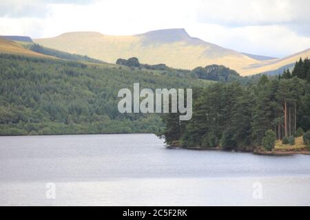 Ferrovia di montagna di Brecon a Glamorgan. Galles Foto Stock