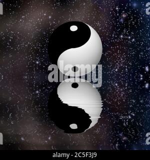 Yin Yang Foto Stock