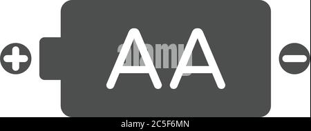 Icona della batteria alimentatore elettrico simbolo caricatore isolato tecnologia vettore Illustrazione Illustrazione Vettoriale