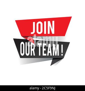 Il design moderno si unisce al testo del nostro team sul concetto di bolle vocali. Illustrazione vettoriale Illustrazione Vettoriale