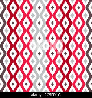 Modello di reticolo aggrovigliato astratto. Sfondo vettoriale senza giunture. Illustrazione Vettoriale