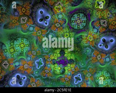 Astratto Flame Fractal Art Foto Stock