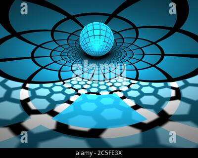 3d Render Abstract - Flame Fractal Art Foto Stock