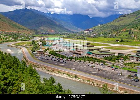 Aeroporto di Paro Foto Stock