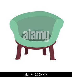 Vettore poltrona su sfondo bianco. Icona. EPS 10. Illustrazione Vettoriale