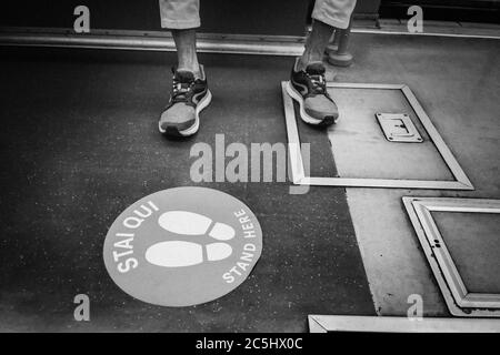 Italia, Regione Lombardia, Milano, tempi di Coronavirus Foto Stock