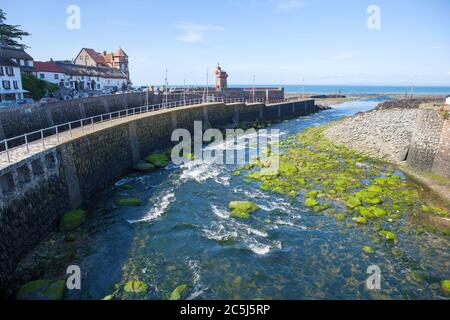 Lynmouth sulla costa nord del Devon, Inghilterra. Foto Stock