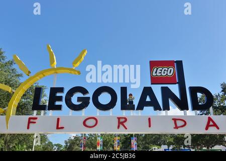 ORLANDO, FL - 20 GIU 2020 - Vista del parco a tema Legoland Florida Resort a Orlando, Florida. Foto Stock