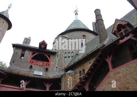 Castell Coch a Cardiff, Galles. Regno Unito Foto Stock