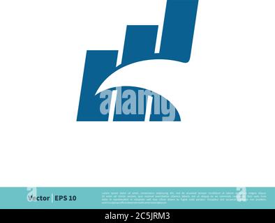 Hawk Shape Finance icona modello Logo vettoriale disegno di illustrazione. EPS vettoriale 10. Illustrazione Vettoriale