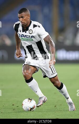 Roma, Italia. 02 luglio 2020. Walace di Udinese durante la Serie UN incontro tra Roma e Udinese allo Stadio Olimpico, Roma, Italia, il 2 luglio 2020. Foto di Giuseppe Maffia. Credit: UK Sports Pics Ltd/Alamy Live News Foto Stock