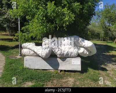 Arqua Petrarca città di Padova Foto Stock