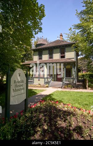 Il Roedde House Museum nel centro cittadino di Vancouver, British Columbia, Canada Foto Stock