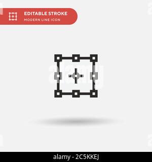 Free Transformation icona vettore semplice. Modello di disegno simbolo illustrazione per elemento UI mobile Web. Pittogramma moderno a colori perfetto su tratto modificabile. Icone gratuite per la trasformazione per il vostro progetto aziendale Illustrazione Vettoriale