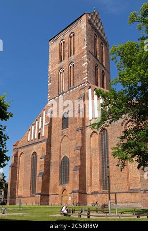 Chiesa di San Nicola, Wismar, Meclemburgo-Pomerania occidentale, Germania Foto Stock