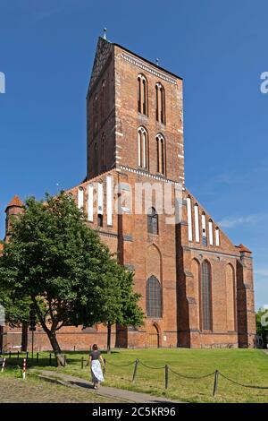 Chiesa di San Nicola, Wismar, Meclemburgo-Pomerania occidentale, Germania Foto Stock