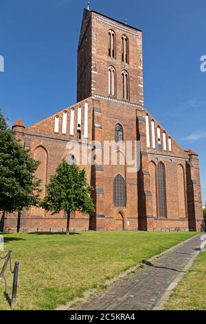 Chiesa di San Nicola, Wismar, Meclemburgo-Pomerania occidentale, Germania Foto Stock